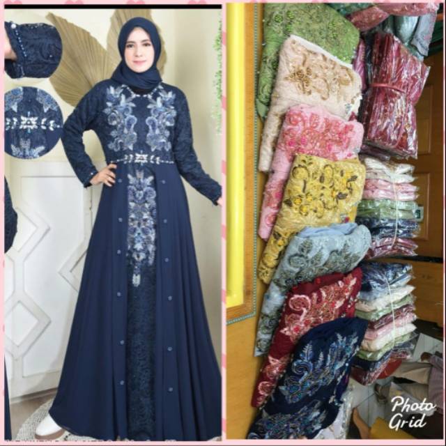 Gamis mewah / baju kondangan / gamis ceruty / gamis pesta