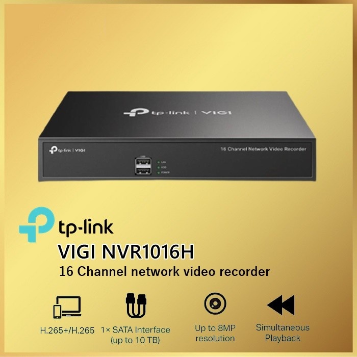 Tp-Link VIGI NVR1016H Network Video Recorder Tplink TL-NVR1016H