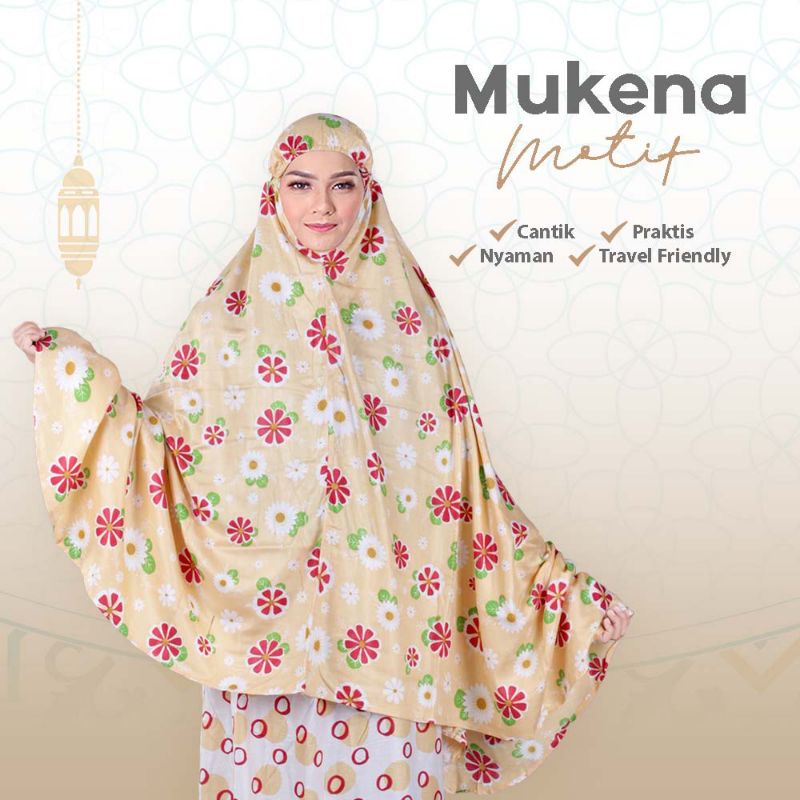 Mukena Sholat Wanita Dewasa Rayon Bali Premium Cantik Adem Kuning Muda