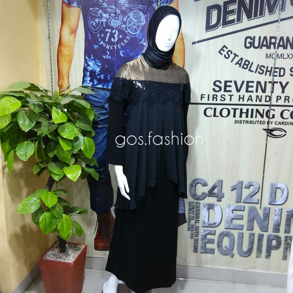 gof GAMIS CARDINAL FEMME POLOS Gamis Baju Muslim Wanita DAGADG0105J 01A