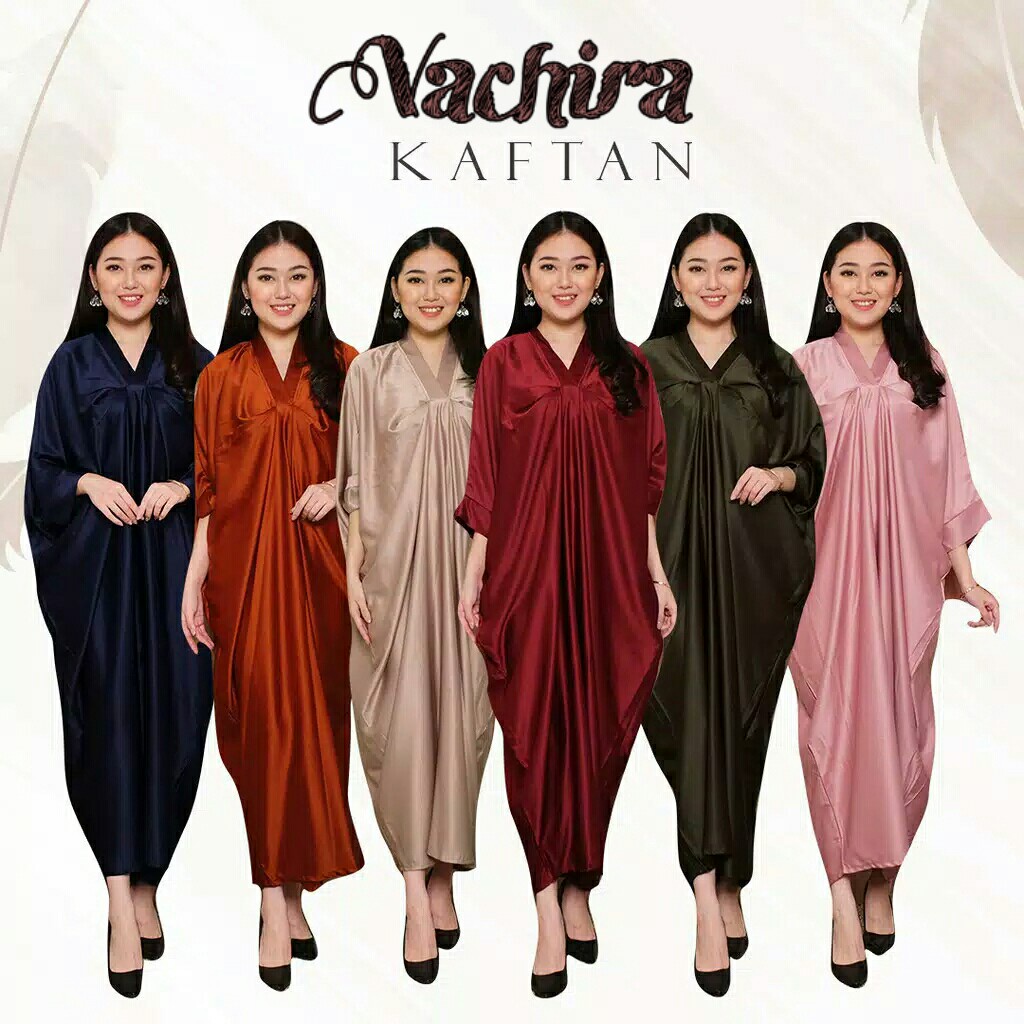 HADID KAFTAN DRESS DIAMOND KAFTAN MUTIARA LEBARAN PAYET SATIN POLOS MAXMARA SILK BAJU MUSLIM WANITA