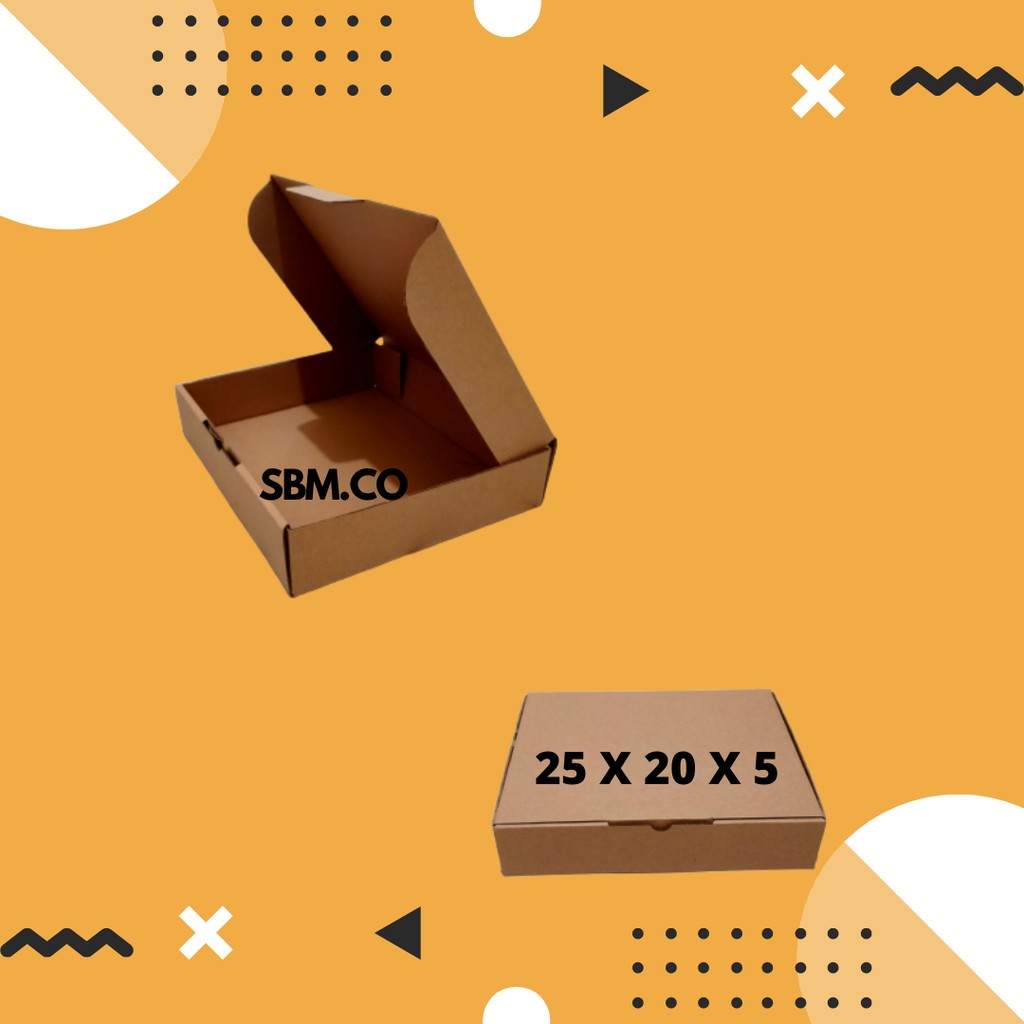 

KARDUS DIE CUT UKURAN 25 X 20 X 5 MODEL PIZZA KARDUS PACKING OLSHOP KARDUS HAMPERS