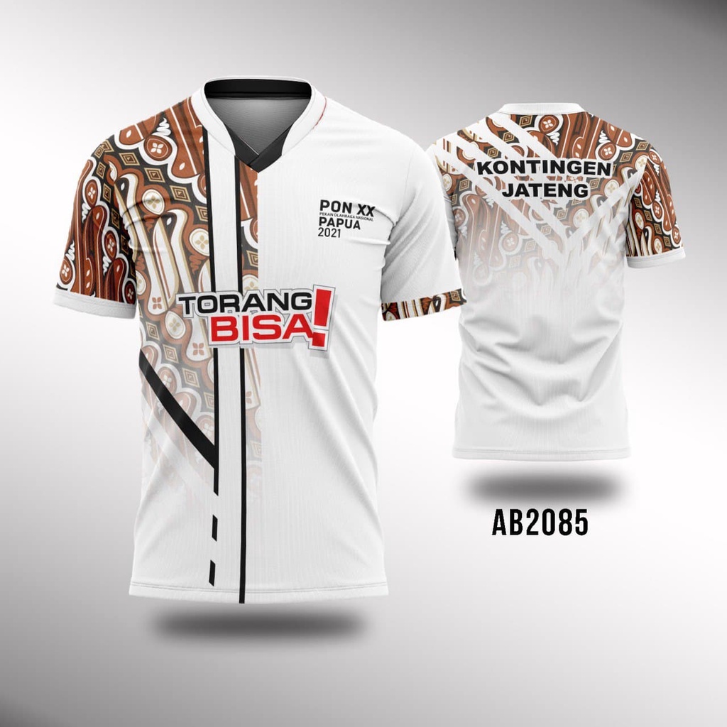 JERSEY PON PAPUA XX 2021 BAJU PEKAN OLAHRAGA NASIONAL PAPUA 2021 KONTINGEN JAWA BALI DIY BANTEN DKI