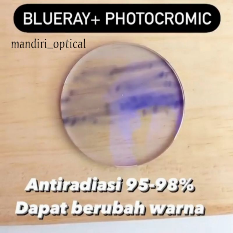 LENSA TAMBAHAN ANTI BLUERAY PHOTOCROMIC ( PAKET LENGKAP )