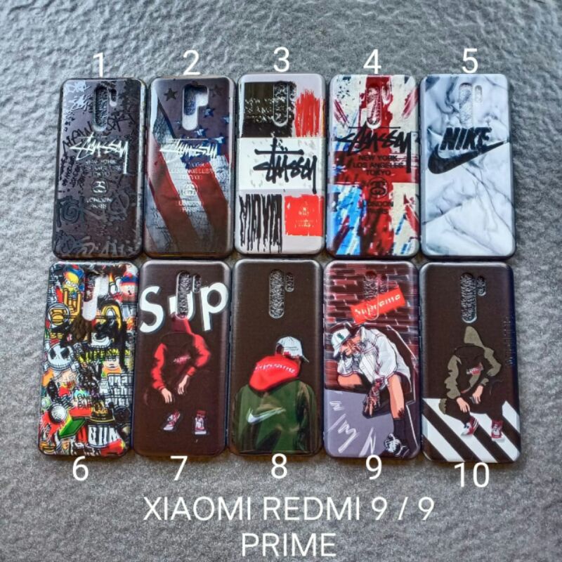 soft Case Xiaomi Redmi 9 . 9 Prime gambar motif karakter cowok softcase softsell softshell silikon