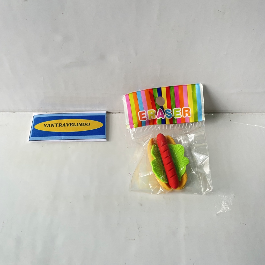 

SETIP ERASER PENGHAPUS PENSIL LUCU MINI BERBENTUK MAKANAN SERBAGUNA HOTDOG LUCU 3 WARNA KUNING HIJAU MERAH