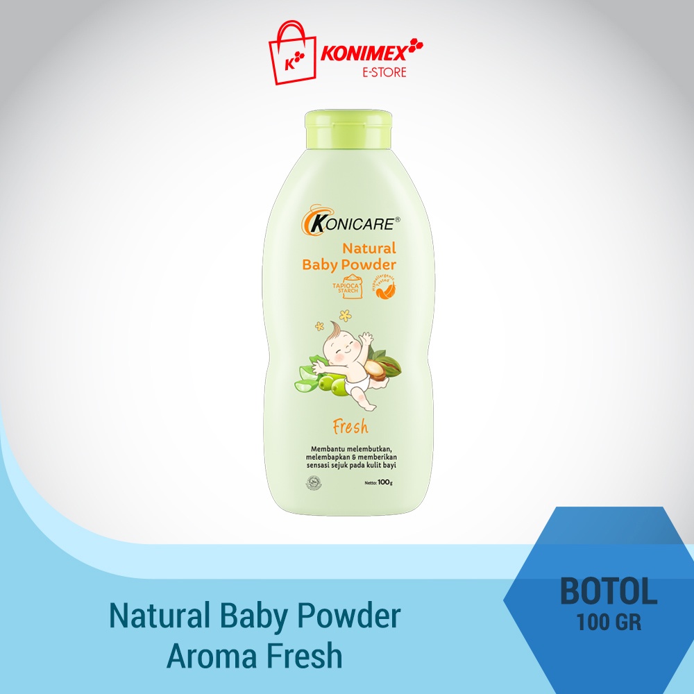 Bedak Bayi  Konicare Powdery Fresh Natural Baby Powder