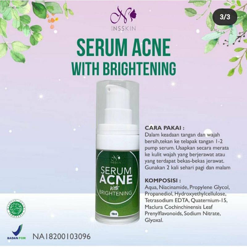 (BISA COD) SERUM ACNE BPOM NEW NSSKIN