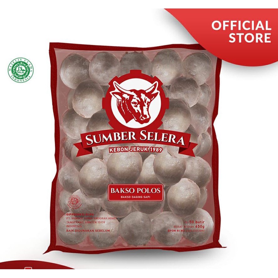 Jual Bakso Sapi Bakso Polos Sumber Selera Halal Isi 25 Pcs And 50 Pcs