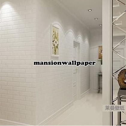 PROMO Wallpaper Dinding Bata Putih KEREN|