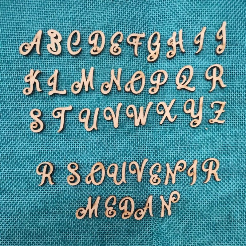 (Bellico)HURUF & ANGKA nama mahar/huruf mahar/bahan mahar/custom nama/nama pengantin/wedding