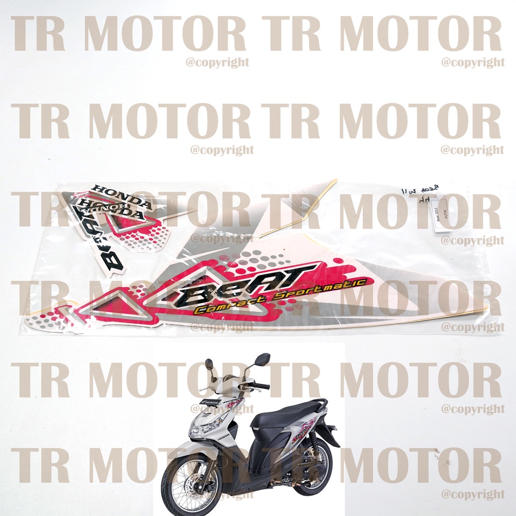 Stiker Motor Beat 2011 Karbu Sticker Striping Full Body Motor