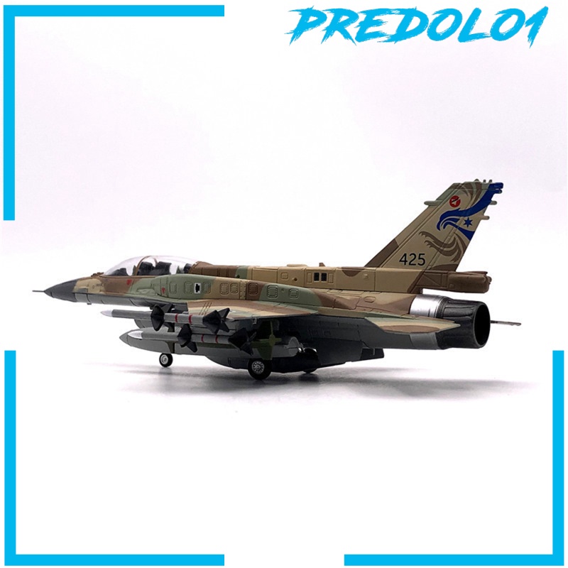 Predolo1 Mainan Simulasi Pesawat Tempur F-16I Skala 1: 72 Untuk Hadiah Ulang Tahun