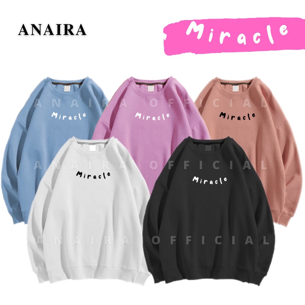 MIRACLE SWEATER CREWNECK ANAIRAOFFICIAL