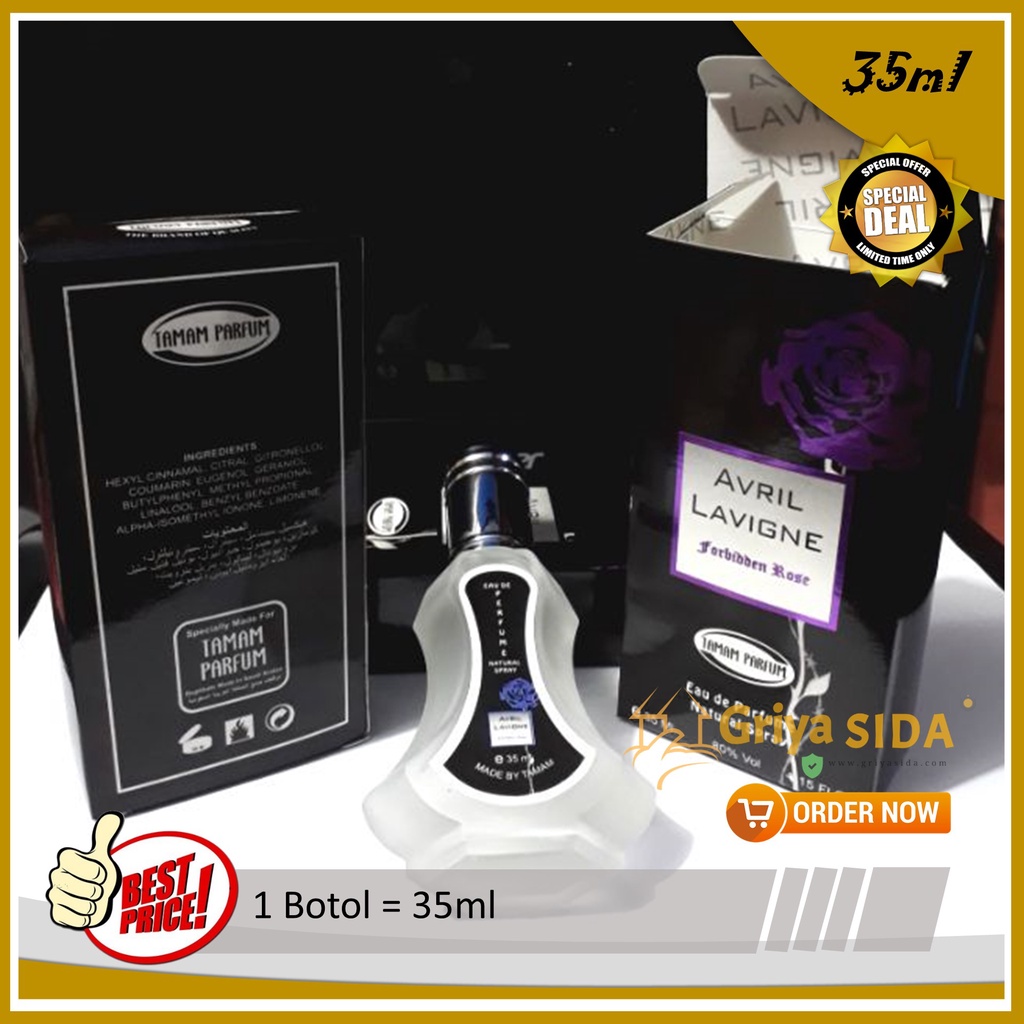 Parfum Avril Spray 35ml TAMAM original minyak wangi silver mirip al rehab spray PROMO!!