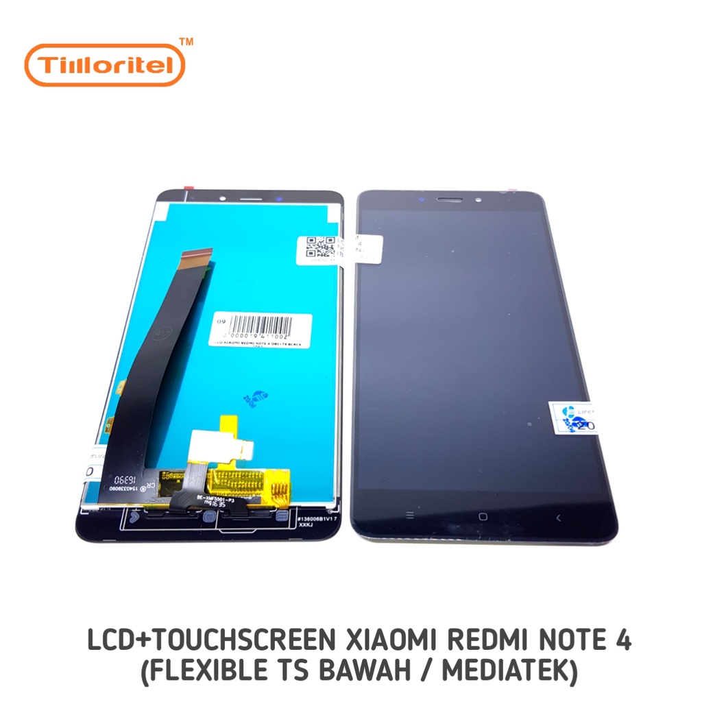 LCD TS FULLSET REDMI NOTE 4 MEDIATEK(TS DIBAWAH)