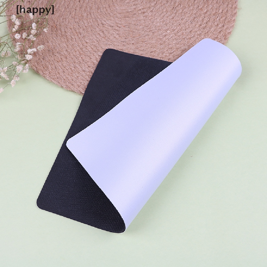 Ha 1pc Mouse Pad Bahan Karet Warna Putih Untuk Laptop / Komputer / Tablet