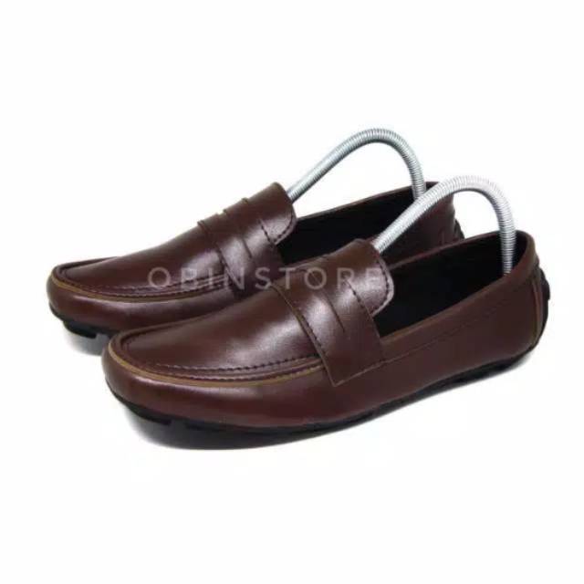 SEPATU PRIA SLIP ON LEATHER SYNTETIC MONO (Q) SEPATU MOCASIN TRENDY TERMURAH INDONESIA