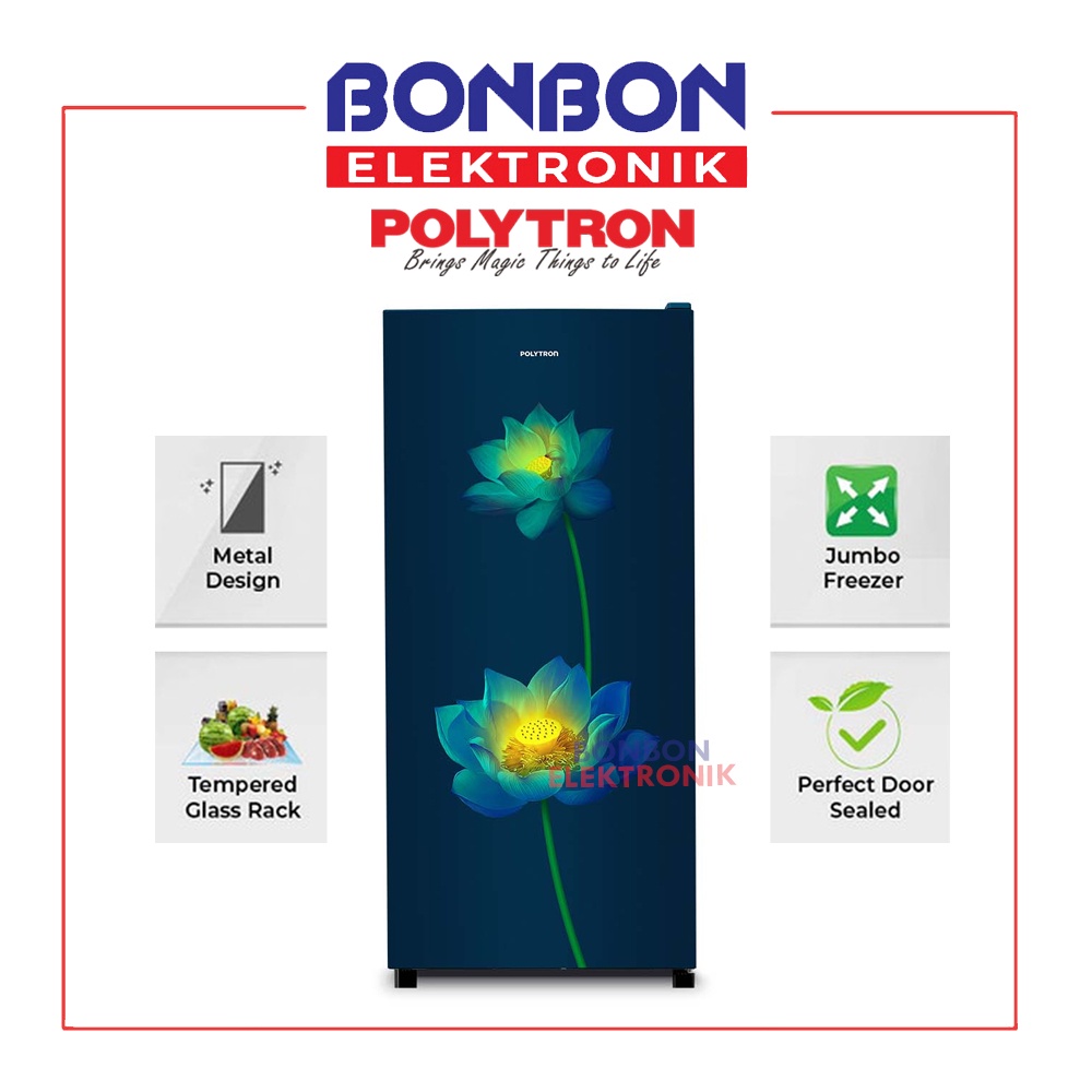 Polytron Kulkas 1 Pintu 180L PRB-187LB / PRB 187 LB 180 Liter