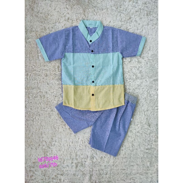 setelan kemeja anak set kemeja anak cowok