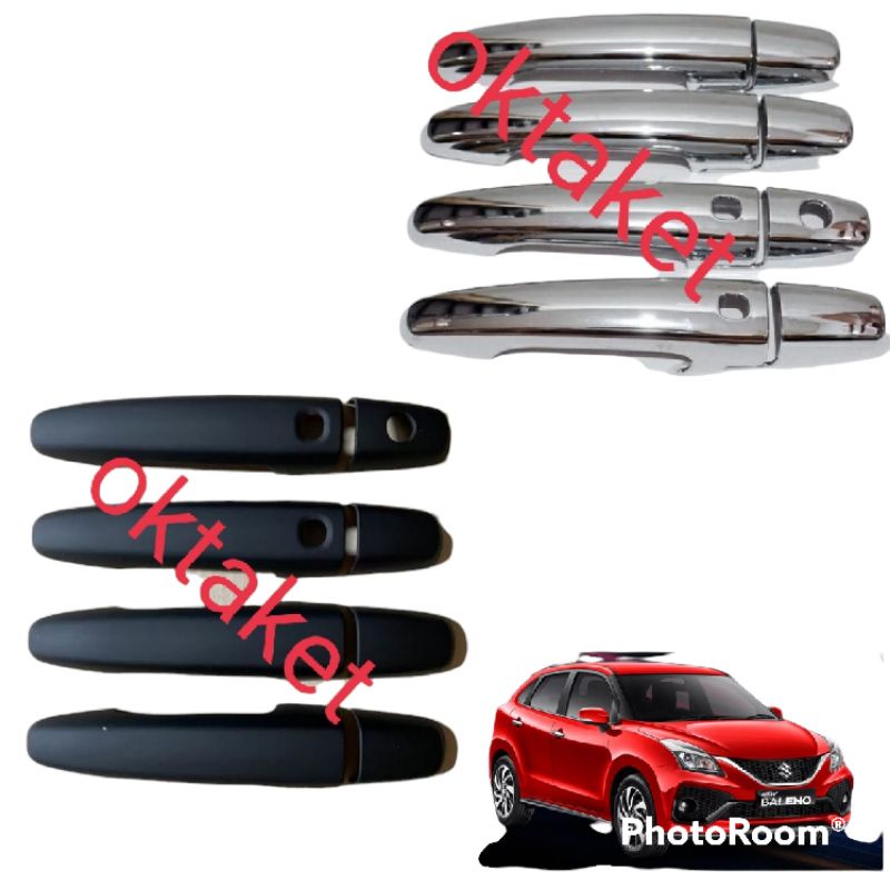 cover handle Baleno 2017-2022 hitam chrome