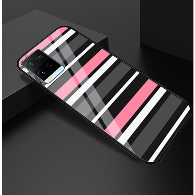 (SC06) Softcase Glass Kaca Vivo Y21 - Kesing Hp - Softcase Glass Hp Vivo Y21 - Softcase Kaca Vivo Y2