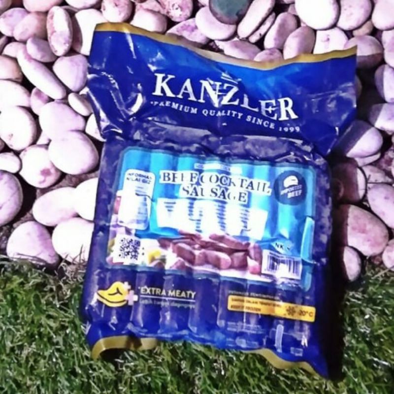 

Sosis Kanzler Beef Cocktail 500 Gram Sosis Sapi Premium extra Meaty