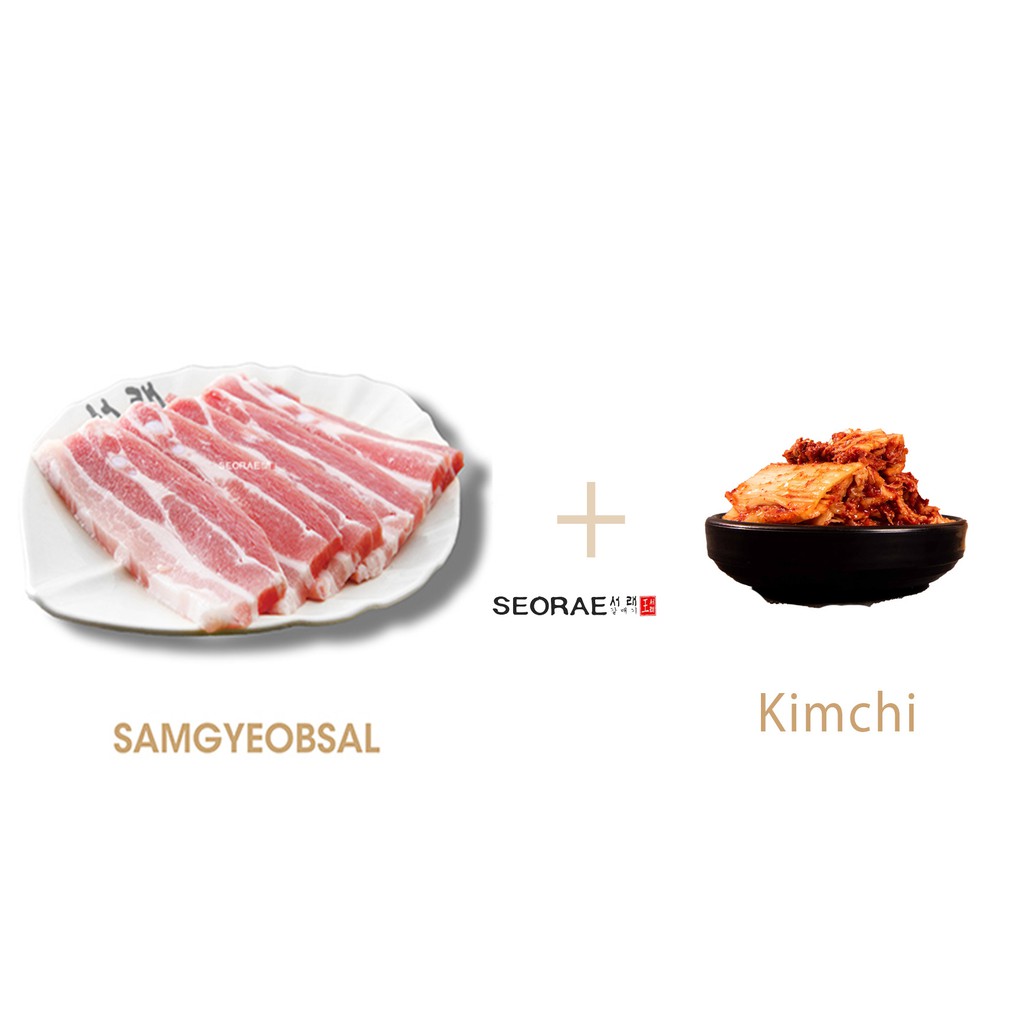 

Seorae Grill Samgyeobsal Pax | Samgyeobsal 150g + Kimchi 500g