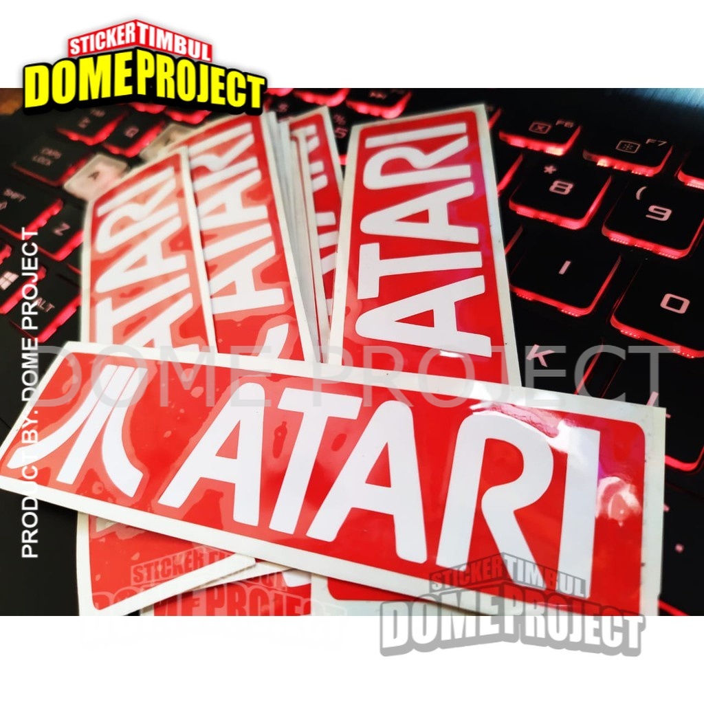 STIKER MOTOR ATARI STIKER CUTTING OUTDOOR IMPORT STIKER MOBIL AKSESORIS SEPEDA MOTOR