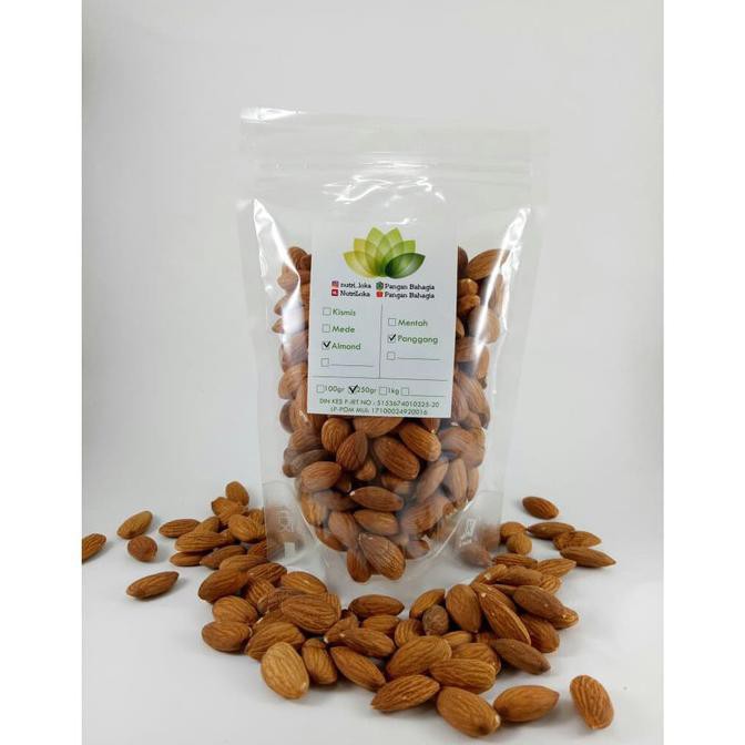 

Big Sale Almond Kupas Panggang - Tanpa Cangkang & Tanpa Perasa Tambahan 250gr Cuci Gudang Awal Tahun