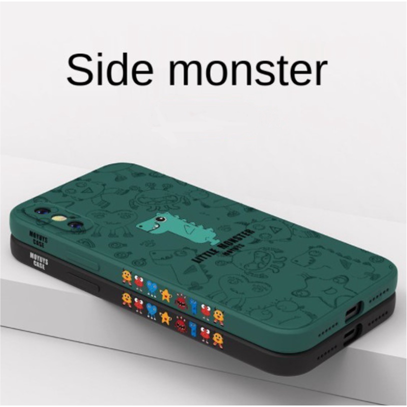 Case Liquid Little Monster Oppo A15 A15S Casing Softcase TPU Dove With pelindung kamera