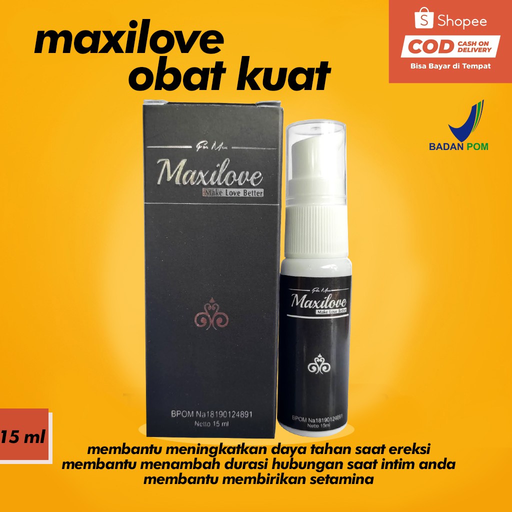 MAXILOVE OBAT KUAT TAHAN LAMA 2 JAM ASLI BPOM PALING AMPUH PRIA DEWASA  OLES