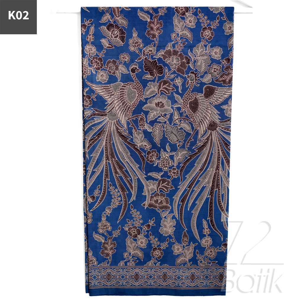 KAIN BATIK PREMIUM Bahan Katun Motif Cendrawasih Warna Cream 722207 Cap 72 Jarik Jarit Samping Kebat Panjang Batik Katun Modern Premium Bahan Seragam Batik Pernikahan Kantor Keluarga Murah Kamen Jadi Batik Bali Lembaran