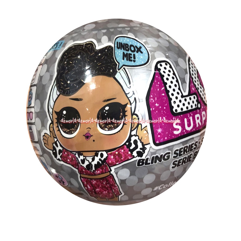 Lol Surprised Silver Ball Mainan Boneka Surprise Abu Abu Perak Original Mainan Anak