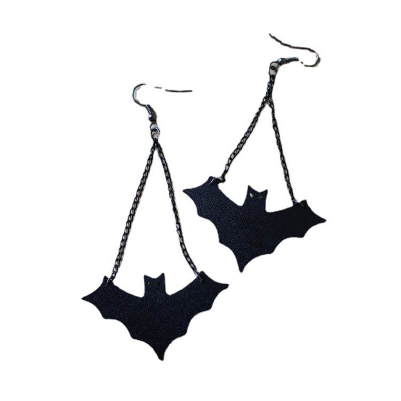 Anting Juntai Desain Kelelawar Halloween Untuk Pria Dan Wanita