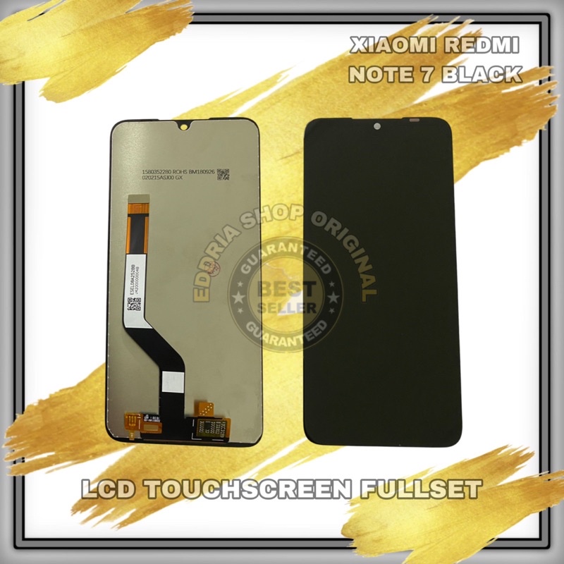 LCD TOUCHSCREEN XIAOMI REDMI NOTE 7 / NOTE 7 PRO BLACK FULSET ORIGINAL NEW