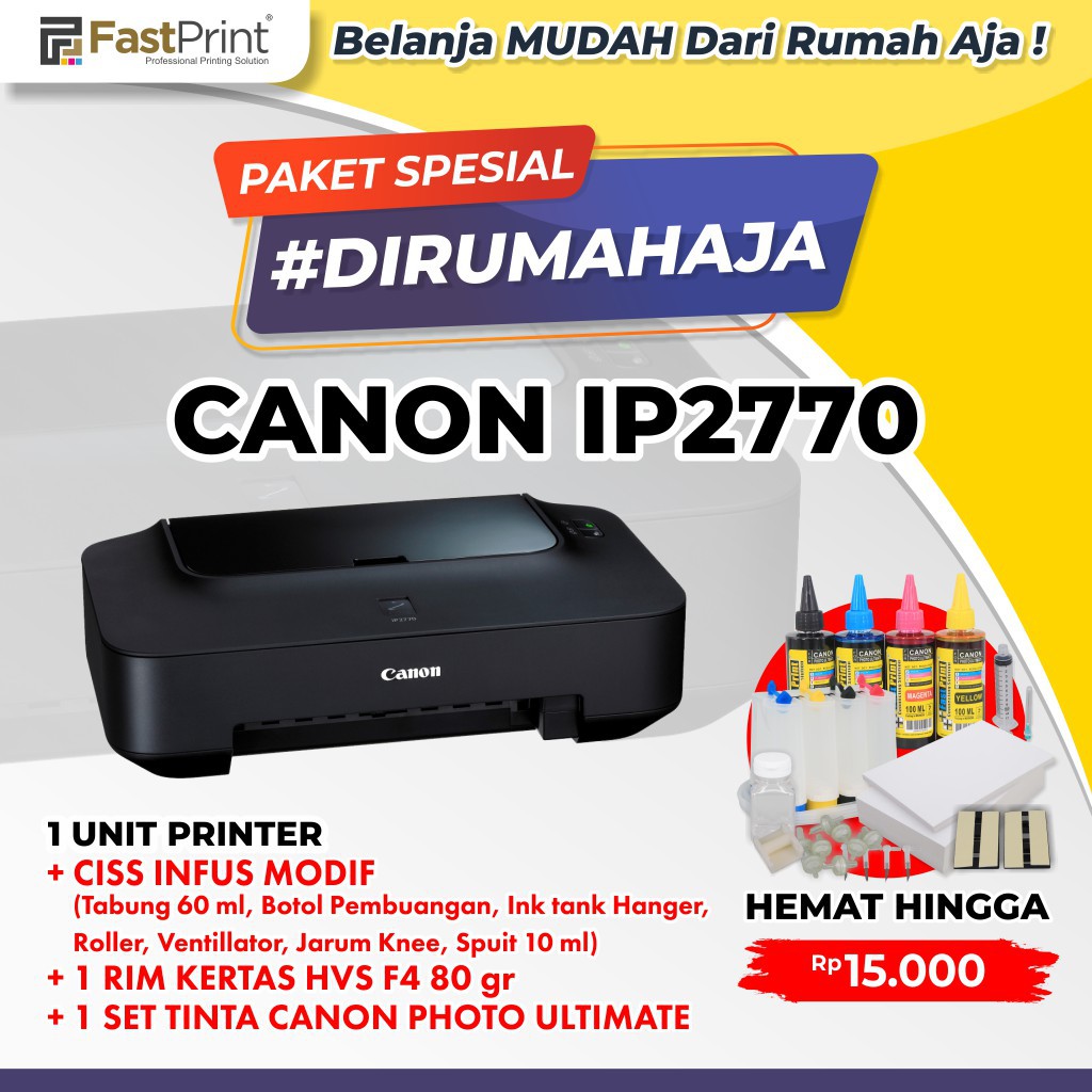 Canon Ip2770 Maksimal Ukuran Kertas F4 Cara Print Power Point Full