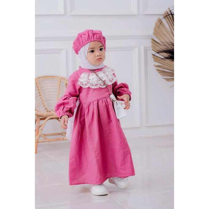 Plazababyku MX QINARA GAMIS ANAK BAYI PEREMPUAN LONG DRESS ANAK PEREMPUAN