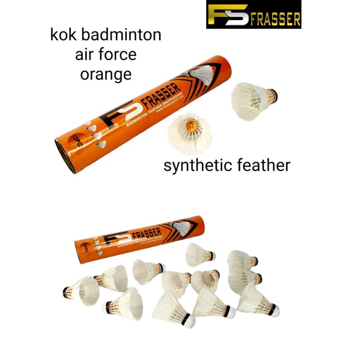 Shuttlecock Badminton Kok Bulutangkis Frasser Air Force Orange