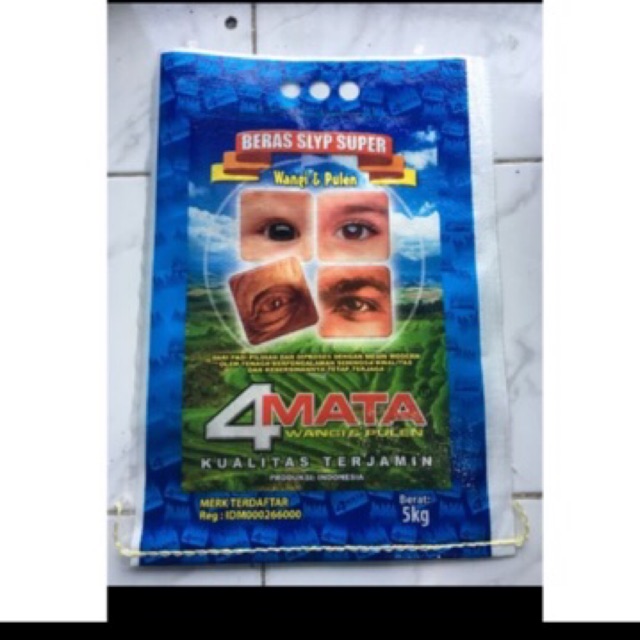

Beras putih Pulen Premium 4 mata biru 5kg termurah