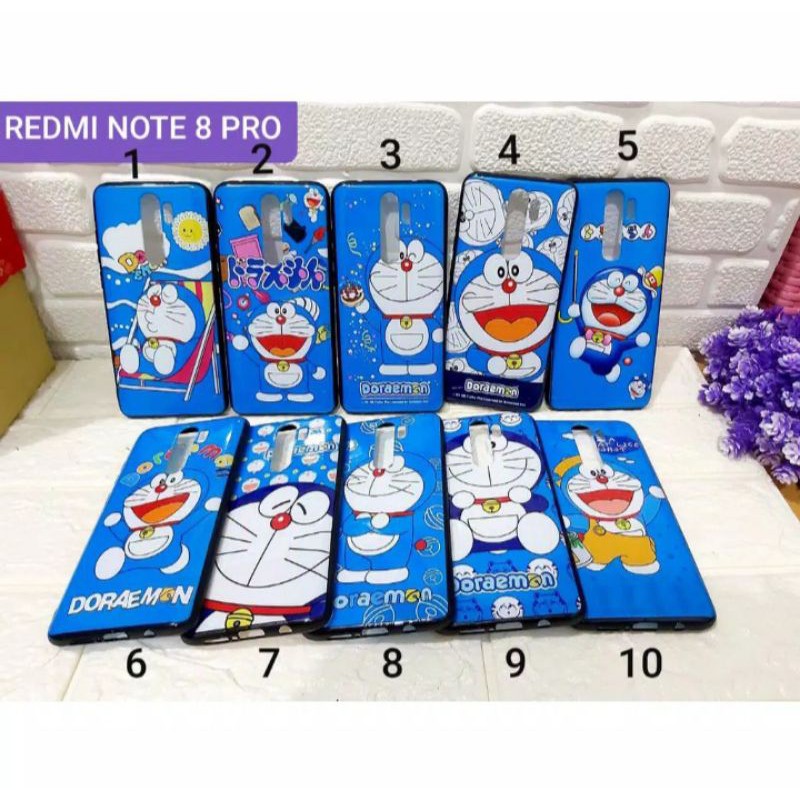 Softcase Doraemon Xiomi Redmi Not 8 Pro Casing Case Silikon Fuze Full Cute