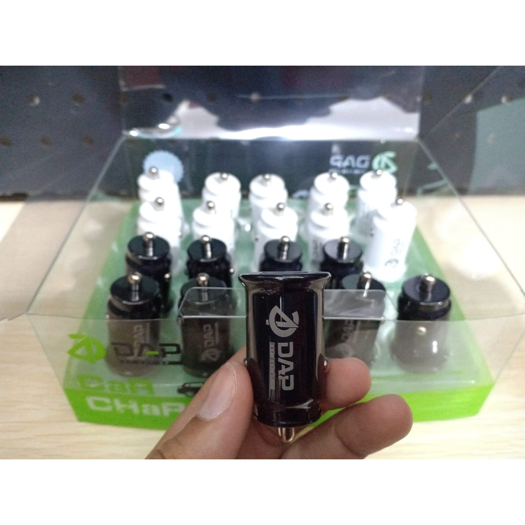 Charger Mobil Dual Port USB 2.4A DAP D-CC1N - SATUAN - Car Charger