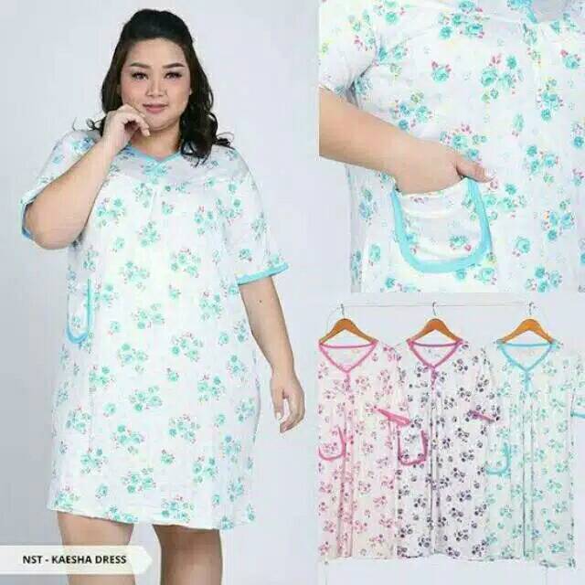 Daster spandex Jumbo size/ DASTER IMPOR spandex ibu jumbo LD140