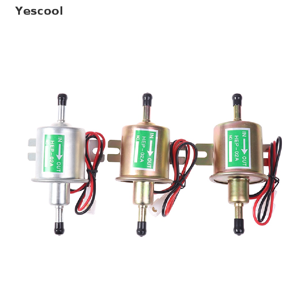 Yescool HEP-02A 12V 24V Pompa Bensin Diesel Elektrik Universal Untuk Motor