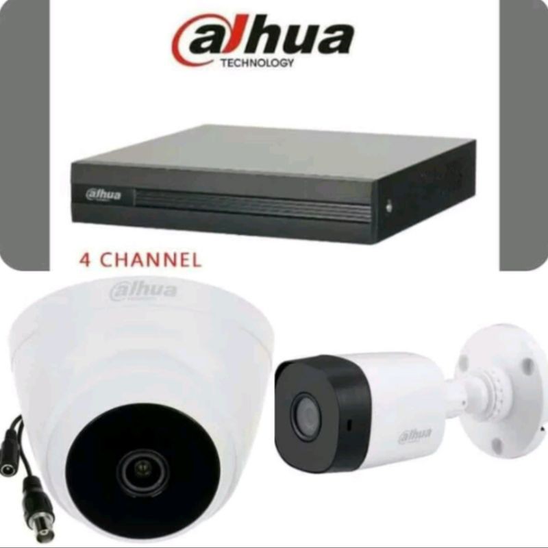 PAKET CCTV DAHUA 4CH 4 CAMERA UHD 5MP ORIGINAL LENGKAP