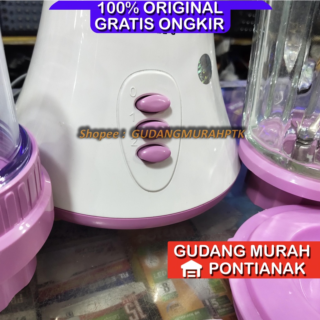 Blender Cosmos 721G 1.5 liter Trinity 6 arah posisi pisau Bahan jus Kaca CB 721 G 1,5 L