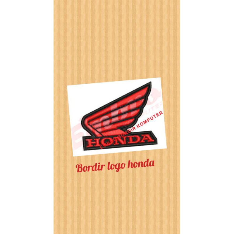 bordir logo honda