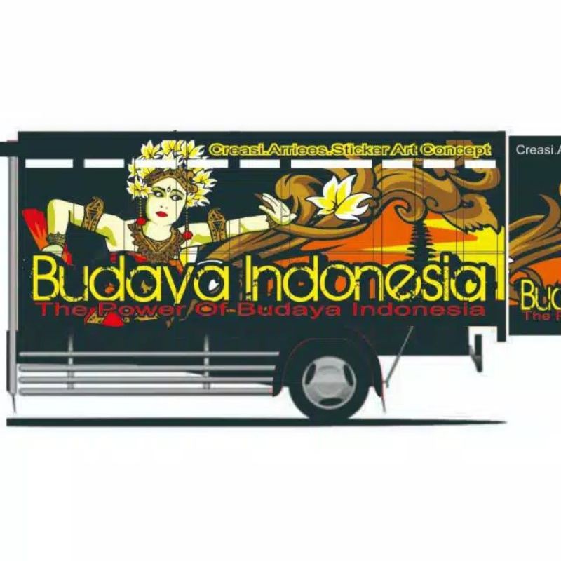 Decal Seticker Truk Canter Ragasa Isuzu Full body Samping Kanan Kiri Dan Tutup Belakang