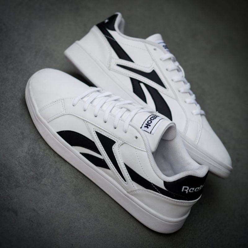 Sepatu Reebok Royal Complete 2 White Black Original OEM Sneakers Pria