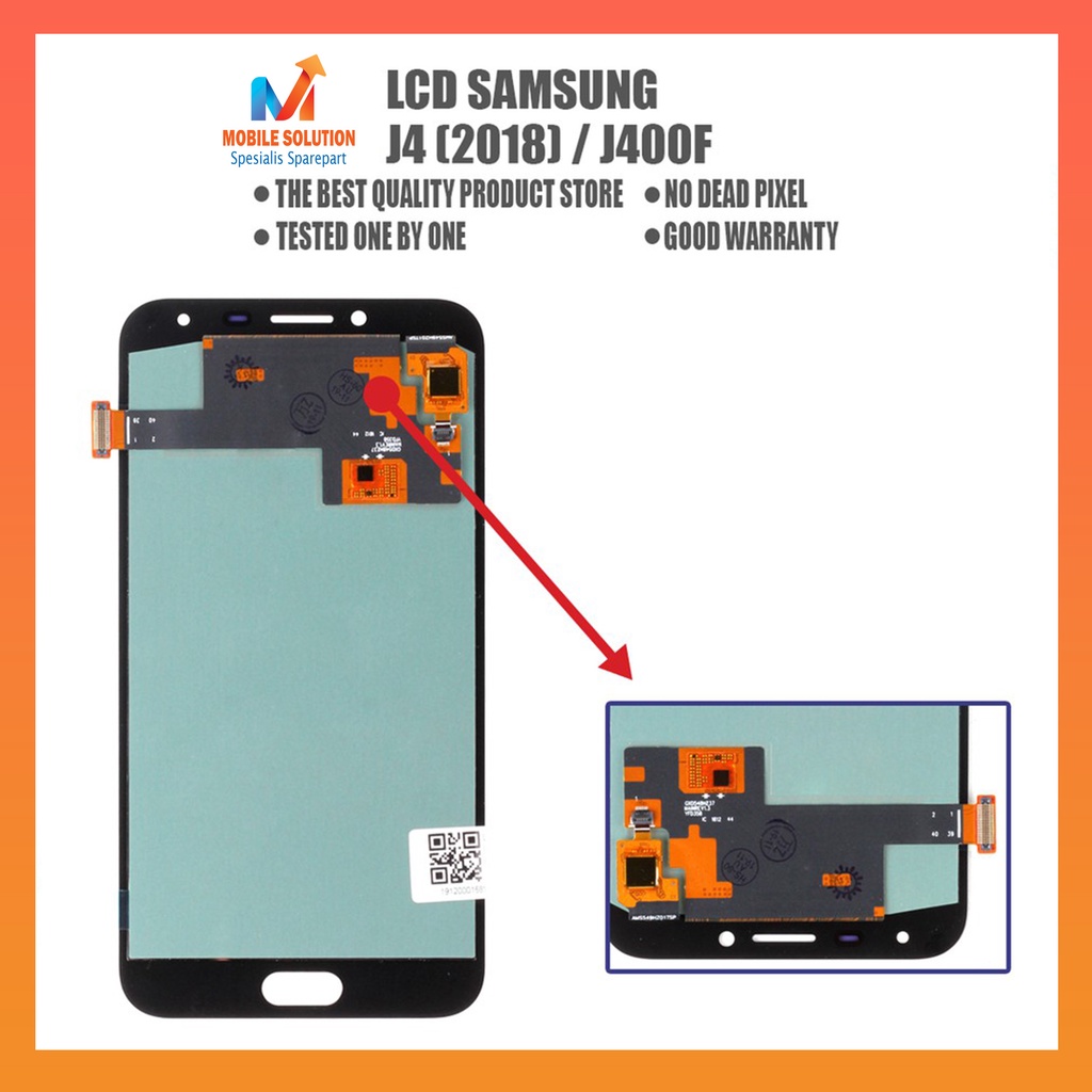 Grosir LCD Samsung J4 J400F 2018  OLED 100% Fullset Touchscreen Garansi 1 Bulan + Packing / Bubbel